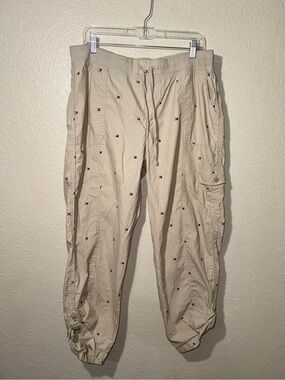 Tommy Hilfiger Cargo Pants Embroidered Logo Utility Khaki XL